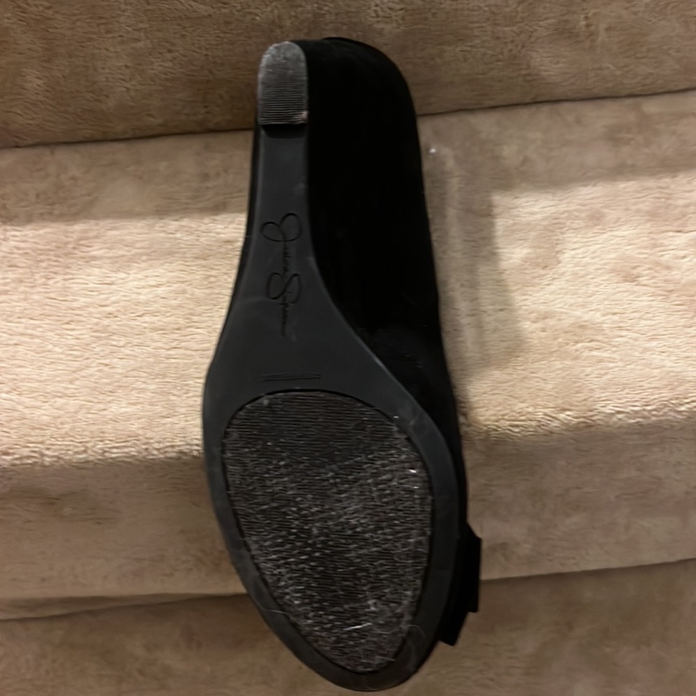 Black Wedge Shoe - Picture 3 of 4